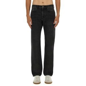 ISABEL MARANT Men's Straight Leg Denim Jeans Men BLACK Pants